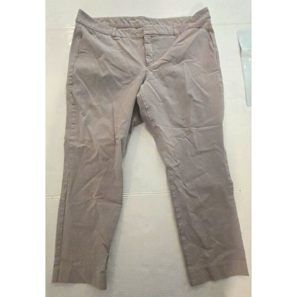 Old Navy Women’s Plus 18 Gray High-Rise Pixie Skinny Pants Twill Pockets 32"